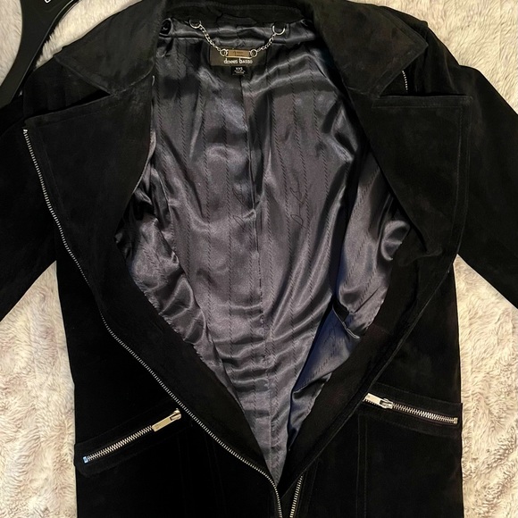 ⭐️⭐️Suede Dennis Basso Moto Jacket XXS Fits Like a Small - Picture 4 of 8